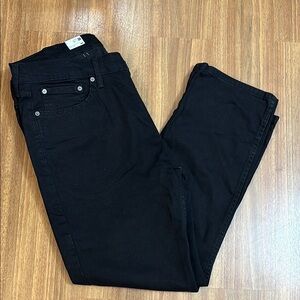 Levi's Black Flex Straight Black Jeans 38 x 30